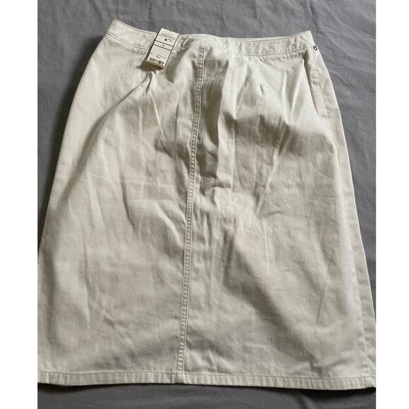 -Dead Stock- St. John's Bay Cream /light Khaki color Skirt SZ 12 - Picture 4 of 6